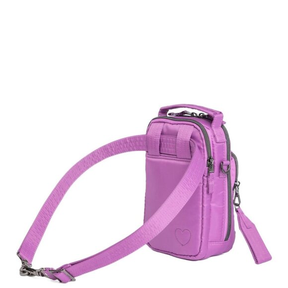 Lug Skeeter Mini Bridge Love Convertible Crossbody Belt Bag Acai Berry - Picture 5 of 7